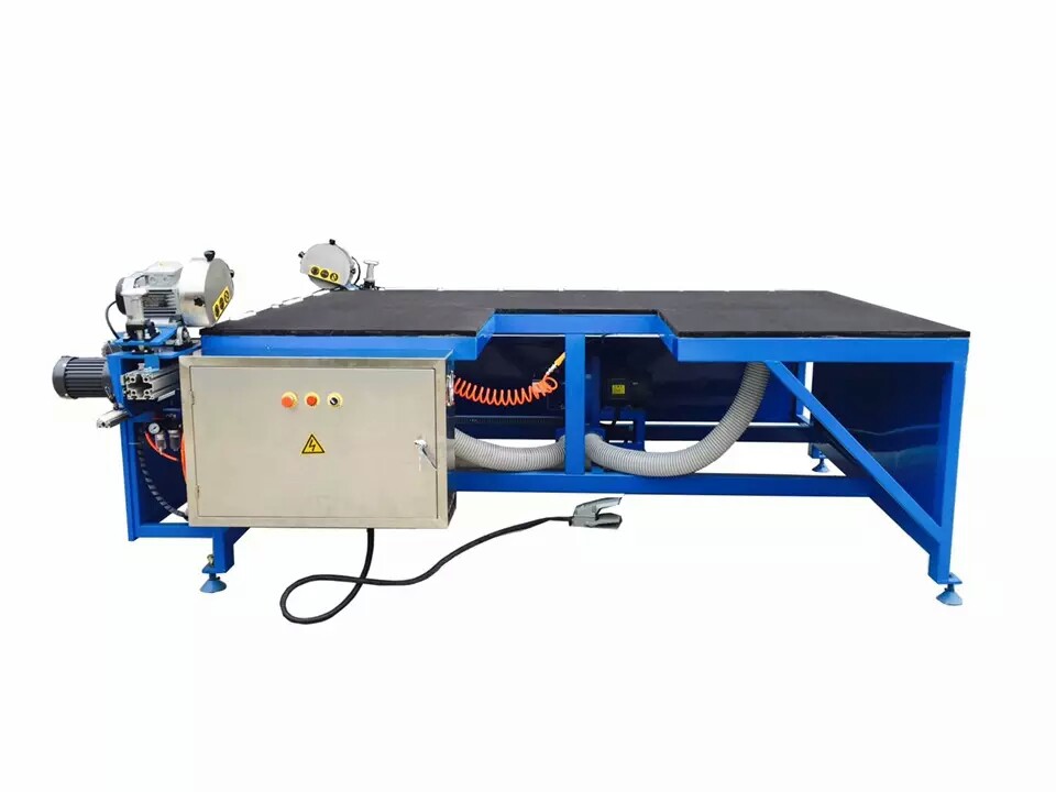 Horizontal Dual Head Low - E Glass Edge Deletion Machine , Glass Edge Remover