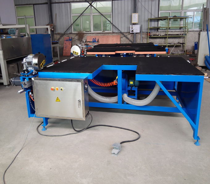 Horizontal Dual Head Low - E Glass Edge Deletion Machine , Glass Edge Remover