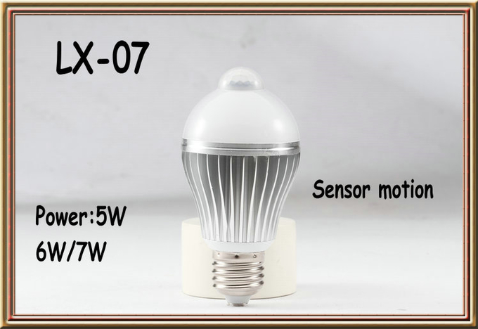 CRI 80 Motion Sensor LED Bulb Light Natural White Dimmable LED Lamp 120 Degree