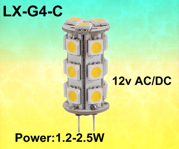 1.2W - 2.5W G4 LED Bulb 5050 SMD Dimmable LED Bulbs With CE RoHS TUV